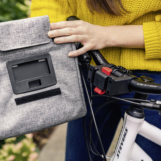 Roomy, Lenkertasche mit extra flacher Adapterplatte