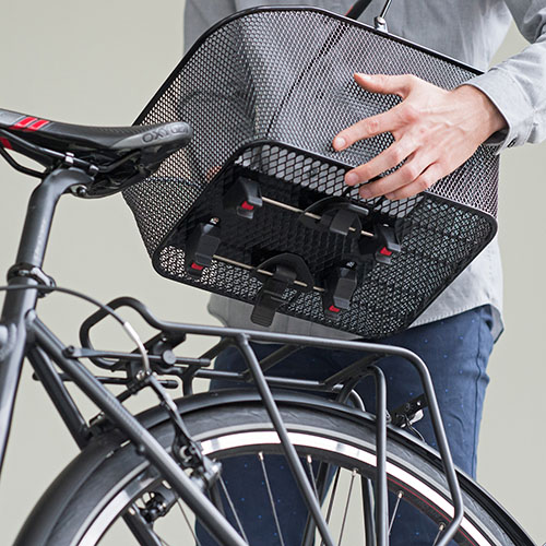 KorbKlip, fixation rapide pour porte-bagages Ø 10-16mm, largeur 9 -16cm ou 9-40cm (dépend du panier)