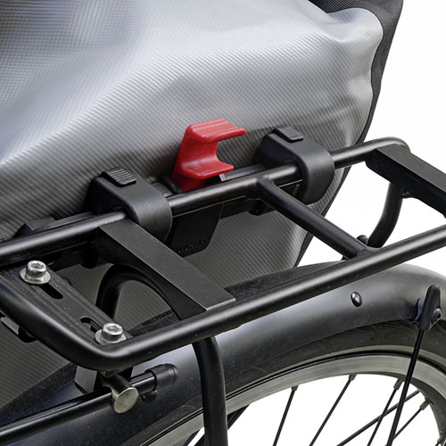 Kompakt Schiene, Komfortable Taschenschiene – für Gepäckträger Ø 8-16mm