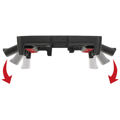 UniKlip, Schnellbefestigung für beliebige Gepäckträger Ø 8-16mm, Breite 9-16cm