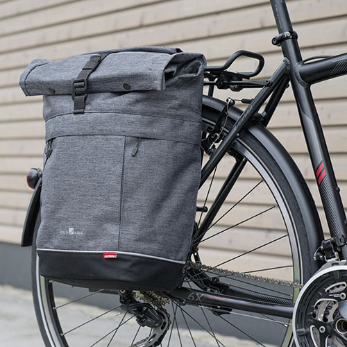 Freepack Switch, Variabler Rucksack und Fahrradtasche für Gepäckträger in einem