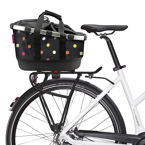 Bikebasket GT, längs orientierter Textilkorb – für beliebige Gepäckträger