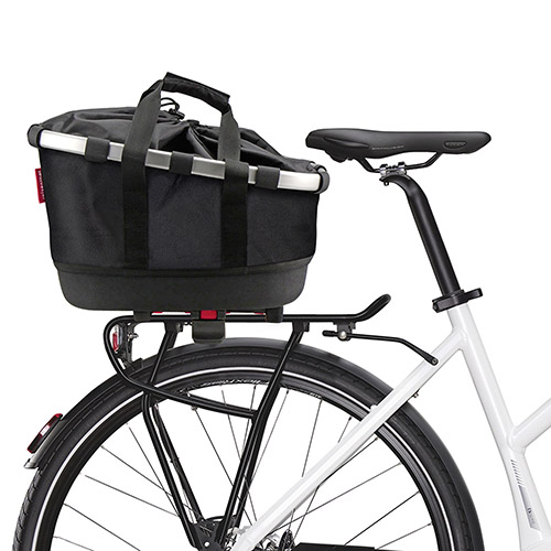 Bikebasket GT, längs orientierter Textilkorb – für beliebige Gepäckträger