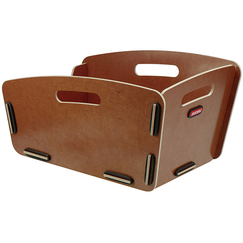 Radkiste 2, panier en bouleau imperméable, pour porte-bagages 9-16cm de large et Ø 10-16mm