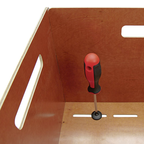 Radkiste Cargo, panier en bouleau, pour porte-bagages avant 9-40cm de large et Ø 10-16mm