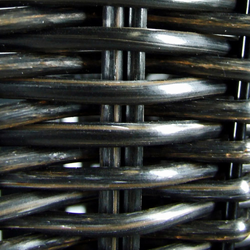 Structura, plaited handlebar basket with hight adjustable adapterplate