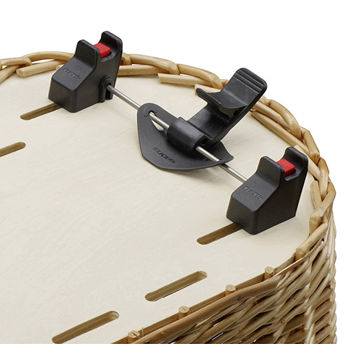 Panier Doggy Plus, panier chien avec capuche – pour porte-bagages et porte bagages avant  9-40cm et Ø 10-16mm